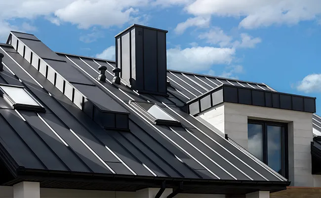 metal roof detail